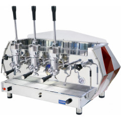 Кофемашина рожковая LA PAVONI DIA3L 3 низкие группы, красный