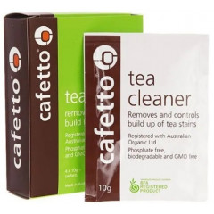 Моющее средство от чайного налета чайников и кружек CAFETTO Tea Cleaner порошок, 4х10 гр