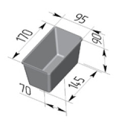 Форма для хлеба №11А (170 х 95 х 90 мм)