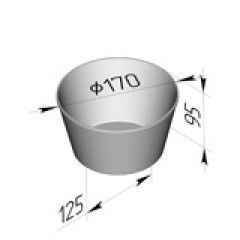 Форма для хлеба №17 А (круглая) (170 х 125 х 95 мм)