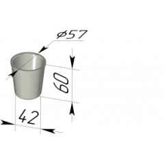 Форма для хлеба (круглая) (57*42*60)