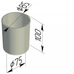 Форма для хлеба (круглая) (85*75*100)