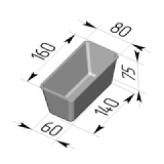 Форма для хлеба Л14 (195 х 85 х 55 мм)