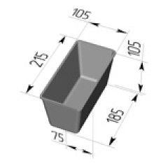 Форма для хлеба СПИКА №10-5 (215 х 105 х 105 мм)
