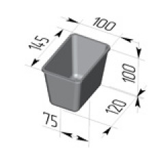 Форма для хлеба СПИКА Л11 (145 х 100 х 100 мм)