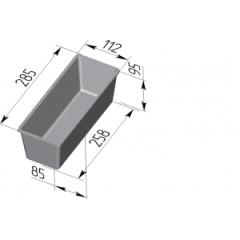 Форма для хлеба "Тостерная" (285 х 110 х 95 мм)