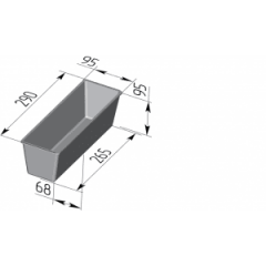Форма для хлеба "Тостерная" (290 х 95 х 95 мм)