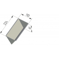 Форма для хлеба "Треугольная" (225 х 110 х 90 мм)