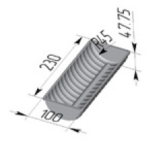 Форма для хлеба "Волнистая" (230 х 100 х 48 мм)
