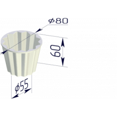 Форма Кекс (80х60мм)