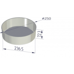 Форма (круглая) (250х237х73мм)