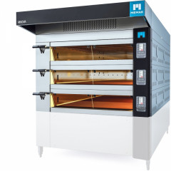 Печь подовая 3-х уровневая MEMAK SNOVA200-3-D с козырьком