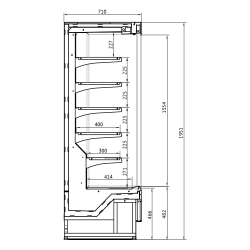Горка холодильная BE BLOKS Be Cold Plug-in L