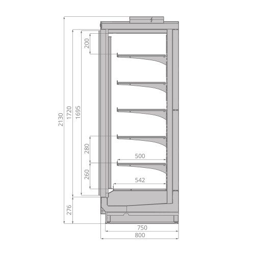 Шкаф морозильный BRANDFORD ODISSEY Slim 125