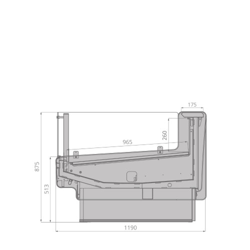 Витрина холодильная BRANDFORD AURORA SQ 250 вентилируемая SELF