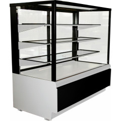 Витрина холодильная кондитерская CARBOMA KC70 VM 0,9-1 9006-9005 (ВХСв-0,9д Сube)