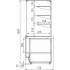 Витрина кондитерская CARBOMA BORNEO KC80 N 0,8-11 темный дуб