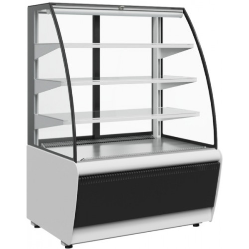 Витрина кондитерская CARBOMA K70 VM 0,6-2 9006-9005 (открытая) STANDARD