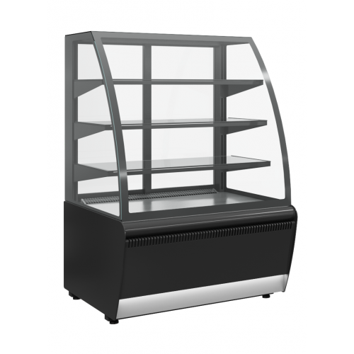 Витрина кондитерская CARBOMA K70 VM 0,6-2 9006-9005 (открытая) STANDARD