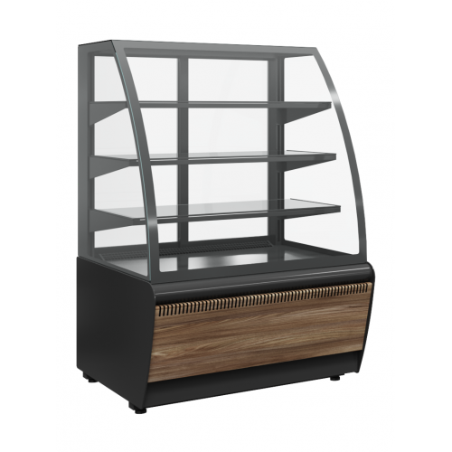 Витрина кондитерская CARBOMA K70 VM 0,6-2 9006-9005 (открытая) STANDARD