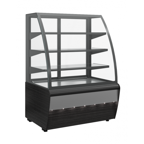 Витрина кондитерская CARBOMA K70 VM 0,6-2 9006-9005 (открытая) STANDARD