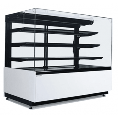Витрина кондитерская ES SYSTEM K CARINA 04 1,0 б/бок,б/фронт.панели,внут.RAL9001