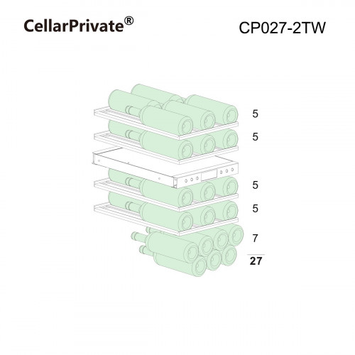 Шкаф винный CellarPrivate CP027-2TW