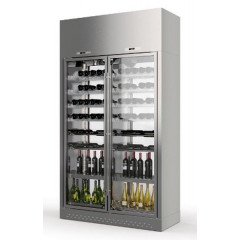 Шкаф винный ENOFRIGO WINE LIBRARY 2P ISOLA A1WINELIBI22/6RC серебристый