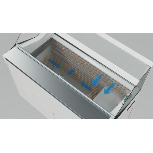 Витрина холодильная CARBOMA IC72 SL 1,3-1 брендирование фронтальной панели