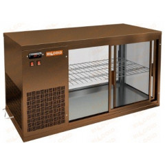 Настольная холодильная витрина HICOLD VRL 1100 L Bronze