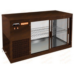 Настольная холодильная витрина HICOLD VRL 1300 L Brown