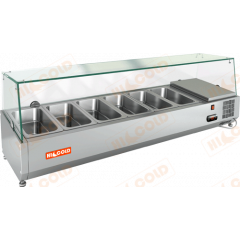 Настольная холодильная витрина для ингредиентов HICOLD VRX 1400