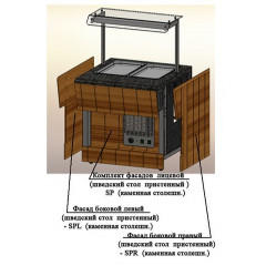 Фасад боковой правый REFETTORIO - SPR шведский стол пристенный