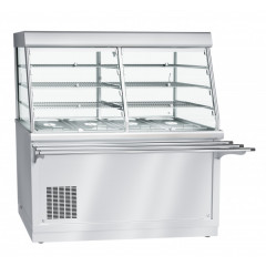 Прилавок-витрина холодильный ABAT HOT-LINE ПВВ(Н)-70Х-С-НШ