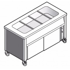 Прилавок для 1 и 2 блюд EMAINOX EAB 12/LEGNI