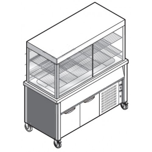 Прилавок для холодных блюд EMAINOX VTRVVR 12