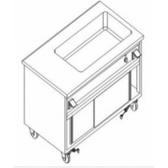 Прилавок для 1 и 2 блюд KOVINASTROJ (Kogast) MBM140/3