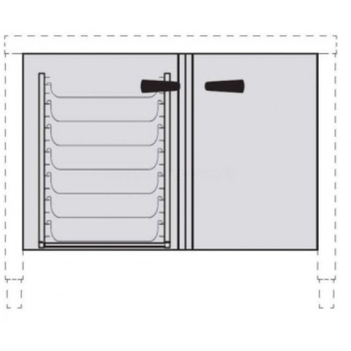 Подставка для пароконвектомата LAINOX NSR071+NAN071