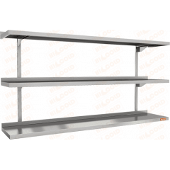 Полка нержавеющая настенная каскадная HICOLD нпнк-15/3
