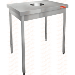 Стол нержавеющий для сбора отходов HICOLD ндсо-9/6
