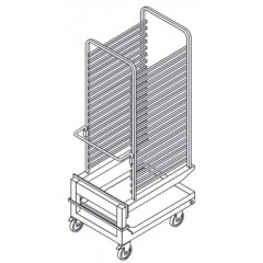 Тележка-шпилька вкатная для пароконвектоматов LAINOX KKS202