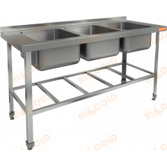 Ванна моечная 3-х секционная HICOLD НСО3м-16/6БР ЭН