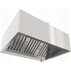 Зонт приточно-вытяжной коробчатый пристенный ЗКВПОСПД-1310 с подсветкой