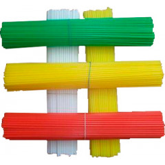 Палочки пластиковые для сахарной ваты разноцветные 100 шт