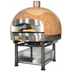 Печь для пиццы MORELLO FORNI ротационная газ FGR130 сUPOLA MOSAIC