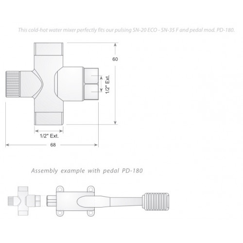 Смеситель для рукомойника CAFF MZ-20