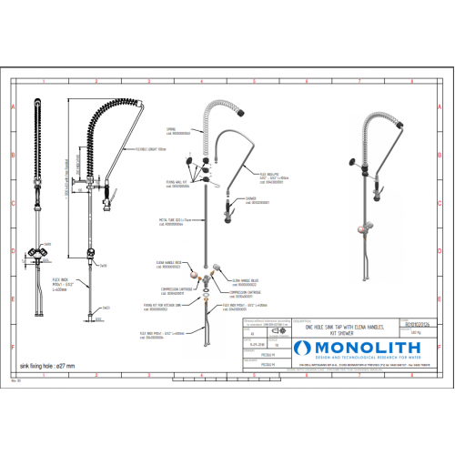 Устройство душирующее MONOLITH R0101020126