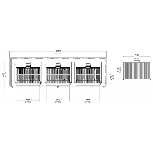 Гриль мангал JOSPER PVJ076-3