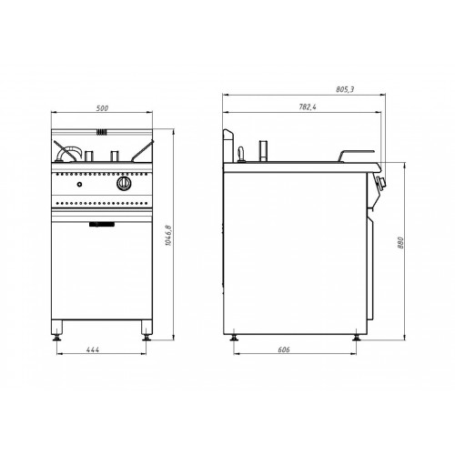 Макароноварка газовая GRILL MASTER Ф1МВГ/800 13066