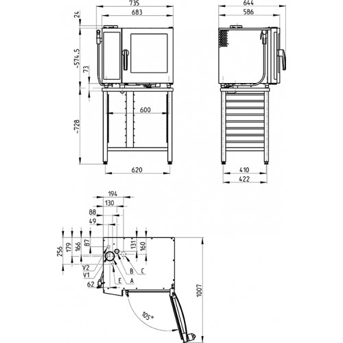 Пароконвектомат RETIGO O623IC VISION II